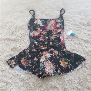 NWT Johnny Was Mono Skirted swim dress (M)